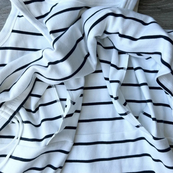 NWT Old Navy  Maternity Striped Sleeveless Rib-Knit Nursing Dress - Picture 9 of 16